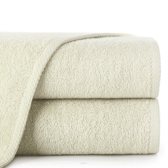 Ręcznik bawełniany 50x90 GŁADKI 1 jednokolorowy kremowy