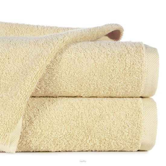 Ręcznik bawełniany 100x150 GŁADKI 2 jednokolorowy beżowy