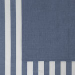 Komplet ścierek kuchennych 2x50x70 KARIN niebieskie w pasy z bawełny - 2