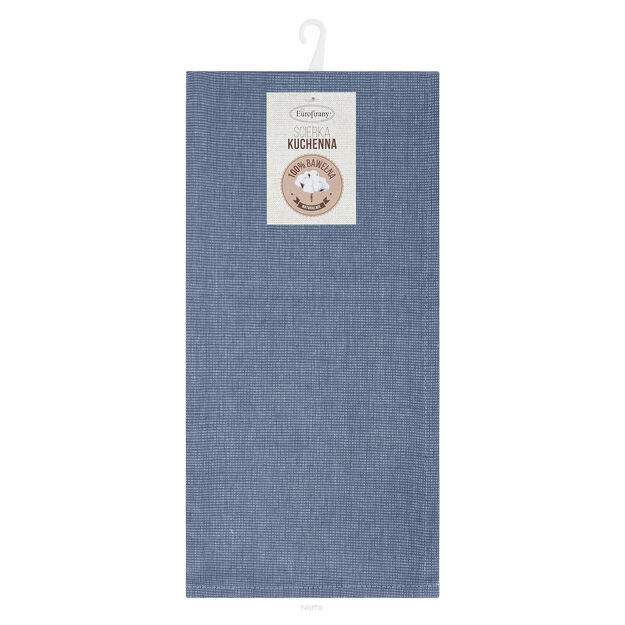 Komplet ścierek kuchennych 2x50x70 KARIN niebieskie w pasy z bawełny