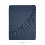 Prześcieradło z bawełny jersey z gumką granatowe 220x200 Design 91 - 6