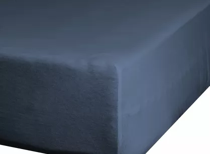 Prześcieradło z bawełny jersey z gumką granatowe 220x200 Design 91
