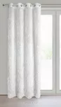 Zasłona na przelotkach 140x250 MARGARET biała z etaminy przetykana moherową nicią - 6