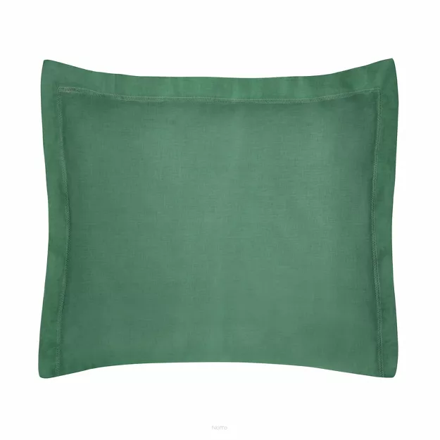 Poszewka bawełniana NOVAC ciemna zieleń 50x70 z 4 cm zakładką