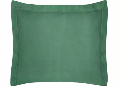 Poszewka bawełniana NOVAC ciemna zieleń 50x70 z 4 cm zakładką