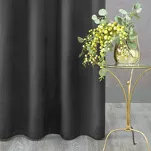 Zasłona gotowa na przelotkach 140x250 ROSA welwetowa czarna Design 91 - 10