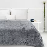 Koc futrzany 150x200 TIFANY 1 srebrny jednokolorowy puszysty z kolekcji Design 91 - 2