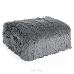 Koc futrzany 150x200 TIFANY 1 srebrny jednokolorowy puszysty z kolekcji Design 91 - 4