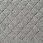 Narzuta jednokolorowa 170x210 LEN 1 stalowa pikowana imitująca len - 4