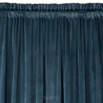 Zasłona gotowa na taśmie 140x300 PIERRE welwetowa granatowa jednokolorowa - 3
