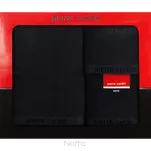 Komplet ręczników EVI Pierre Cardin czarne zdobione bordiurą w kolorze ręcznika z logo marki z kolekcji Premium - 5