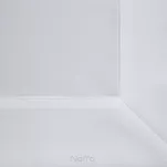 Bieżnik 40x180 LUCY biały gładki zdobiony kantą - 2