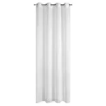 Firana na przelotkach 140x250 MARGO biała błyszcząca o gęstym drobnym splocie - 9