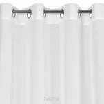 Firana na przelotkach 140x250 MARGO biała błyszcząca o gęstym drobnym splocie - 4