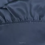 Prześcieradło z bawełny jersey z gumką granatowe 220x200 Design 91 - 3