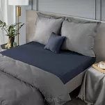 Prześcieradło z bawełny jersey z gumką granatowe 220x200 Design 91 - 6