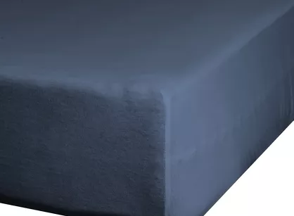Prześcieradło z bawełny jersey z gumką granatowe 220x200 Design 91