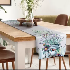 Nakładka 85x85 SUMMER 1 fioletowa z nadrukowanym wzorem lawendy