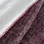 Koc 150x200 PANDA bordowy biały dwustronny niezwykle miękki - 6