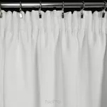 Zasłona na taśmie 140x300 MARIGOLD zaciemniająca biała ze złotym nadrukiem liści lilii wodnej - 10