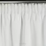Zasłona gotowa na taśmie 140x300 MARIGOLD zaciemniająca biała ze złotym nadrukiem liści lilii wodnej - 9