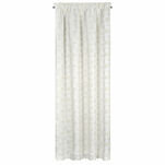 Zasłona na taśmie 140x300 MARIGOLD zaciemniająca biała ze złotym nadrukiem liści lilii wodnej - 18