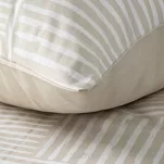 Pościel satynowa 220x200 SPRING 80 beżowa z wzorem geometrycznym z kolekcji Classic - 2