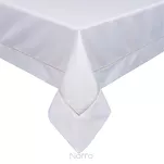 Obrus elegancki 140x180 MADELE biały zdobiony złotą lamówką - 5