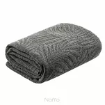 Narzuta pikowana 220x240 STONE 1 stalowa pikowana modnym wzorem paproci - 4