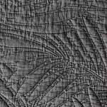 Narzuta pikowana 220x240 STONE 1 stalowa pikowana modnym wzorem paproci - 3