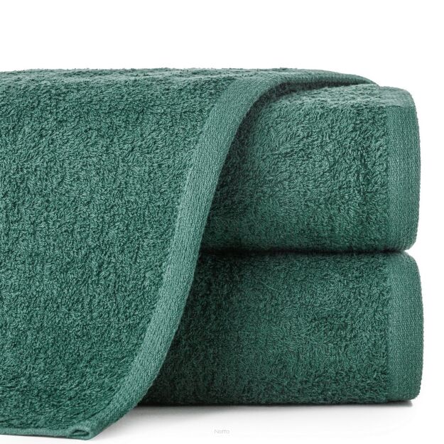 Ręcznik bawełniany 50x100 GŁADKI 1 jednokolorowy ciemna zieleń