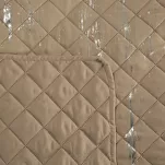 Narzuta z mikrofibry 220x240 BLINK 1 beżowa pikowana ze srebrnym przecieranym wzorem Design 91 - 4