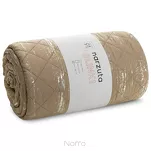 Narzuta z mikrofibry 220x240 BLINK 1 beżowa pikowana ze srebrnym przecieranym wzorem Design 91 - 6