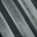 Zasłona na przelotkach 140x250 SAMANTA welwetowa grafitowa o subtelnym połysku - 4