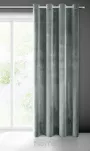 Zasłona na przelotkach 140x250 SAMANTA welwetowa grafitowa o subtelnym połysku - 8