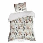 Pościel z mikrowłókna 160x200 ARINA biała z nadrukiem kwiatowym Design 91 - 6