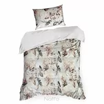 Pościel z mikrowłókna 160x200 ARINA biała z nadrukiem kwiatowym Design 91 - 3