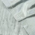 Bieżnik welwetowy 35x220 ROYAL 3 srebrny zdobiony kryształkami - 7