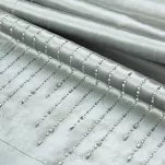 Bieżnik welwetowy 35x220 ROYAL 3 srebrny zdobiony kryształkami - 3