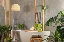 Ręcznik 70x140 EVA 15 Eva Minge beżowy zdobiony bordiurą z designerskim wzorem w motyle z kolekcji Premium 500 g/m2 - 8