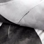 Pościel satynowa 220x200 SPRING 75 biała grafitowa z wzorem roślinnym z kolekcji Classic - 3