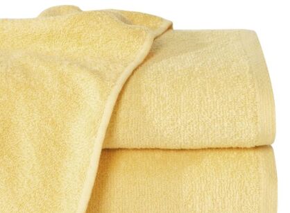 Ręcznik bawełniany 70x140 GŁADKI 1 jednokolorowy słoneczny
