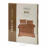 Pościel satynowa 220x200 NOVA 3 jednokolorowa gładka ceglana - 7