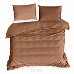 Pościel satynowa 220x200 NOVA 3 jednokolorowa gładka ceglana - 6