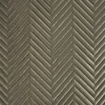 Narzuta welwetowa 170x210 SOFIA brązowa pikowana w gęstą jodełkę - 4