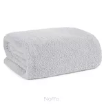 Koc na fotel 70x160 LORI srebrny puszysty jednokolorowy z kolekcji Design 91 - 7