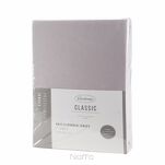 Prześcieradło z bawełny jersey 3 z gumką srebrne 140x200 - 5