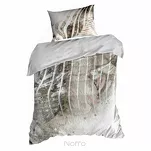 Pościel z makosatyny 160x200 EVA 19 Eva Minge szara z designerskim wzorem z kolekcji Premium - 5