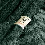 Koc 170x210 SOFT ciemna zieleń puszysty typu flano z wytłaczanym wzorem Design 91 - 5