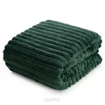 Koc 170x210 SOFT ciemna zieleń puszysty typu flano z wytłaczanym wzorem Design 91 - 3